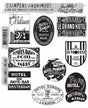 Sello Caucho TIM HOLTZ Travel Labels 1
