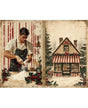 Papel Seda A4 Navidad Vintage cocina 8 1