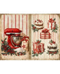 Papel Seda A4 Navidad Vintage cocina 10 1