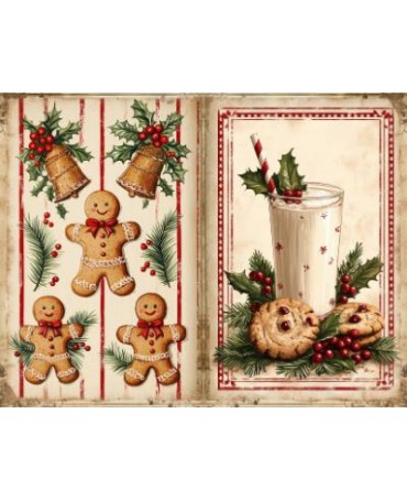 Papel Seda A4 Navidad Vintage cocina 16 1