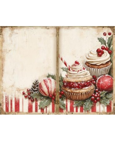 Papel Seda A4 Navidad Vintage cocina 21 1