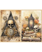 Papel Seda A4 Halloween acuarela 8 1