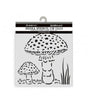 STENCIL Stamperia 12x12 cm Whispering Woods Mushrooms 1