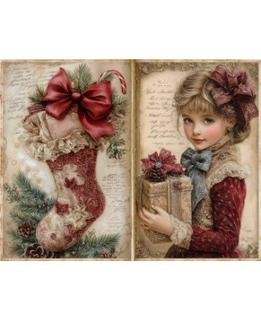 Papel Seda A4 Navidad Vintage 14 1