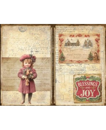 Papel Seda A4 Navidad Vintage 29 1
