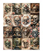 Papel Seda A4 Calavera Flores 1 1