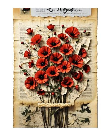 Papel Seda A4 Amapolas 33 1