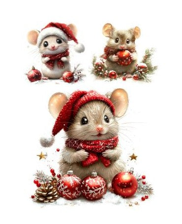 Papel Seda A4 Ratoncito navidad 9 1