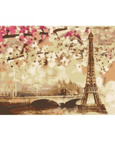 Pintar por números GOLDEN PARIS 35x45cm ROSA 1