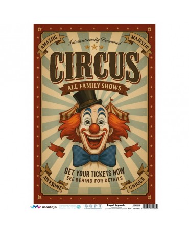 Papel Arroz SOFT A3 5887 Circo 1