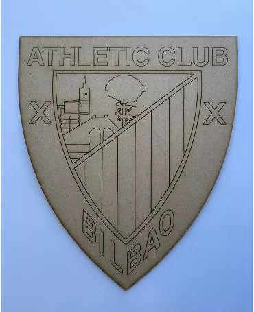 Madera Silueta ESCUDO ATHLETIC BILBAO 6x5cm 1