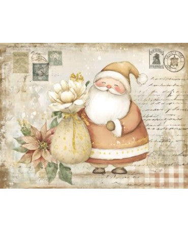 Papel Seda A4 Navidad Dibujo Sepia 5 1