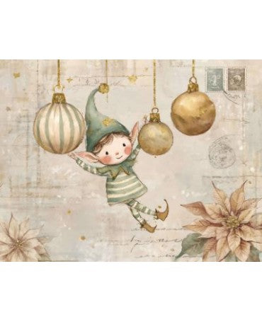Papel Seda A4 Navidad Dibujo Sepia 43 1