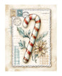 Papel Seda A4 Navidad Dibujo Azul 4 Bastón caramelo 1