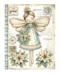 Papel Seda A4 Navidad Dibujo Azul 8 Muñeca 1