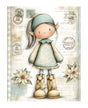 Papel Seda A4 Navidad Dibujo Azul 10 Muñeca 1