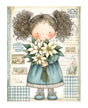 Papel Seda A4 Navidad Dibujo Azul 15 Muñeca 1