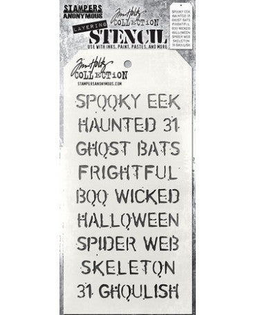 Stencil TIM HOLTZ Halloween 1