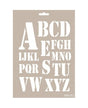 Stencils Cadence 21x30 LETRAS Militar 1
