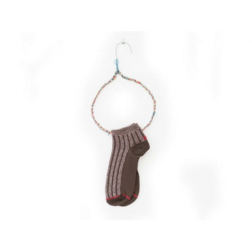 Calcetin rayas verticales marron hop socks 2