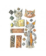 Molde STAMPERIA silicona A5 Furry Friends Cats 2