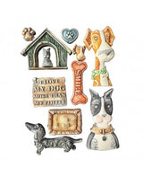 Molde STAMPERIA silicona A5 Furry Friends dogs 2