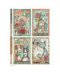 Papel arroz Stamperia A4 Furry Friends 4 Cards 1