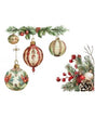 Papel Seda A4 Navidad Elementos 218 Bolas Navidad + centro 1