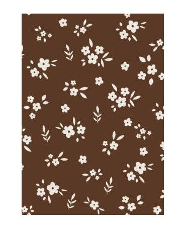 Papel Seda A4 Fondos otoño 1-14 Flores marrón 1