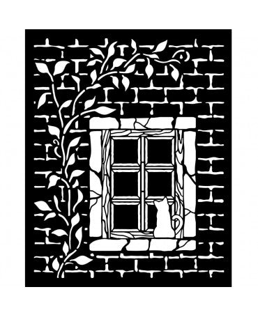 STENCIL Stamperia 20x25cm Herbarium Silvae Country Window 2