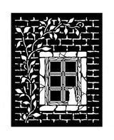 STENCIL Stamperia 20x25cm Herbarium Silvae Country Window 2