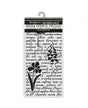 STENCIL Stamperia 12x25cm Herbarium Silvae Letter with Flowers 1
