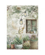 Papel arroz Stamperia A4 Herbarium Silvae Window 1