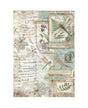 Papel arroz Stamperia A4 Herbarium Silvae Botanic 1