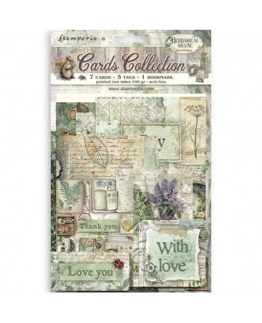 CARDS COLLECTION Stamperia Herbarium Silvae 1