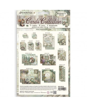 CARDS COLLECTION Stamperia Herbarium Silvae 2