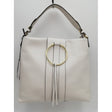 Bolso de piel con aro dorado blanco gianni chiarini 1