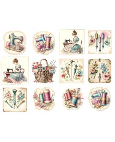 Papel Seda A4 Costura Mix 13 1