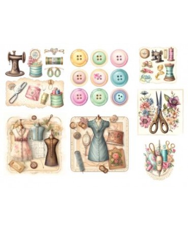 Papel Seda A4 Costura Mix 18 1