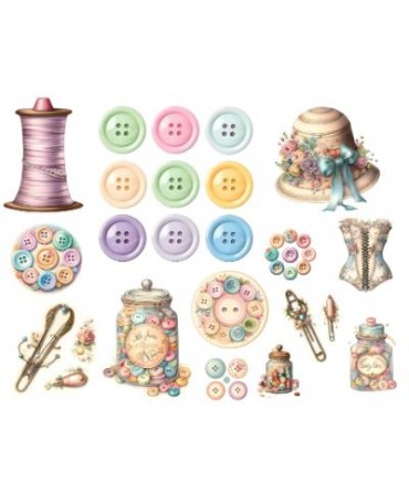 Papel Seda A4 Costura Mix 20 1