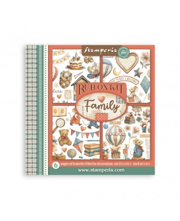 Transfer Rub On STAMPERIA 15x15 cm Family 1