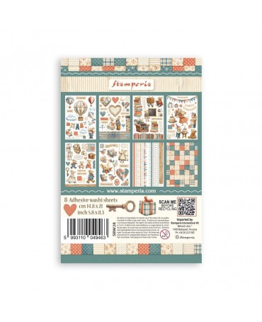 Washi Tape STAMPERIA 8 HOJAS A5 Family 2