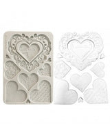 Molde STAMPERIA silicona A5 Family Hearts 1
