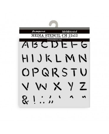 STENCIL Stamperia 12x12 cm Baby Alphabet 1