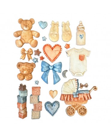 Molde STAMPERIA silicona A5 Baby Accessories 2