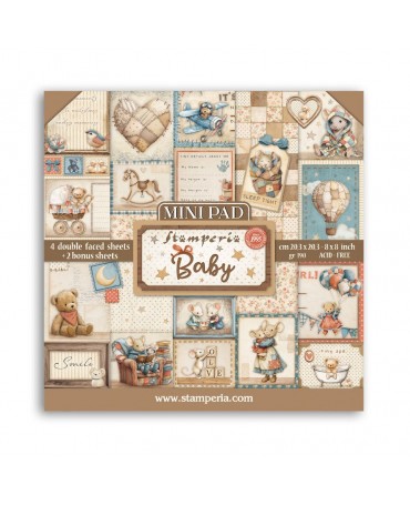 COLECCIÓN 20X20 STAMPERIA 6ud Baby 1