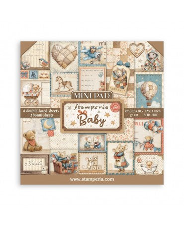 COLECCIÓN 30x30 STAMPERIA 6ud Baby 1