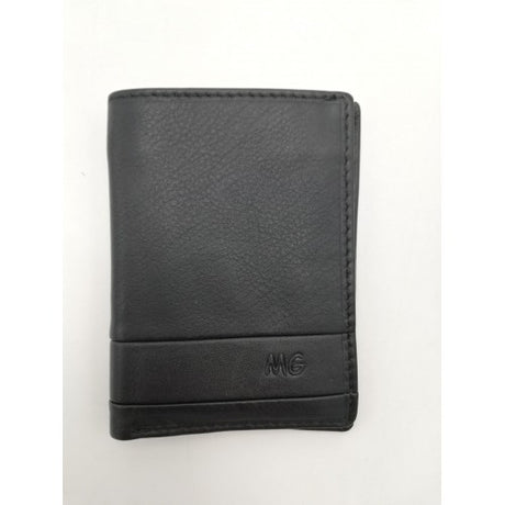 Tarjetero de piel liso negro gallardo 1