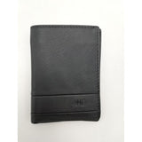 Tarjetero de piel liso negro gallardo 1