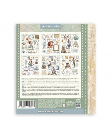 Transfer Rub On STAMPERIA 20x23 cm Secret Diary 2
